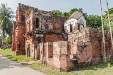 Yıkık evler tarihi şehir Panam (Panam Nagor), Bangladeş