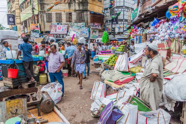 Kolkata India Ottobre 2016 Mercato Strada Nel Centro Kolkata India — Foto Stock