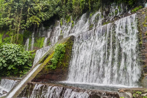 Jeden Chorros Calera Zestaw Wodospadów Pobliżu Miejscowości Juayua Salvador — Zdjęcie stockowe
