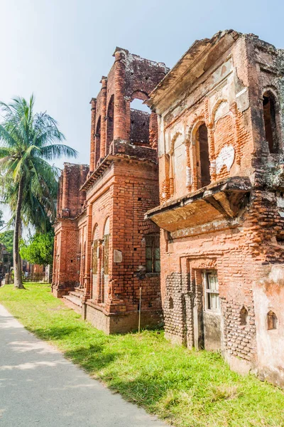 Rujnowany Dom Zabytkowym Mieście Panam Panam Nagor Bangladesz — Zdjęcie stockowe