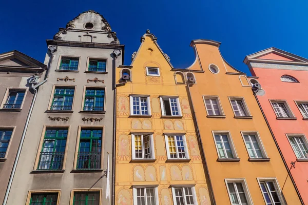 Gdansk Polonya Tarihi Evleri — Stok fotoğraf