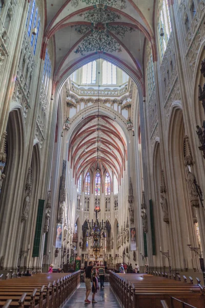 Den Bosch Países Bajos Agosto 2016 Interior Catedral Gótica San — Foto de Stock