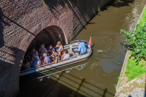 Den Bosch Niederlande August 2016 Touristenboot Auf Einem Kanal Den — Stockfoto