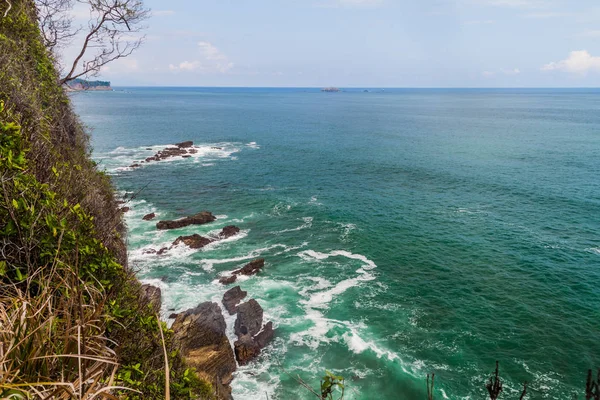 Wybrzeże Morza Parku Narodowym Manuel Antonio Kostaryka — Zdjęcie stockowe