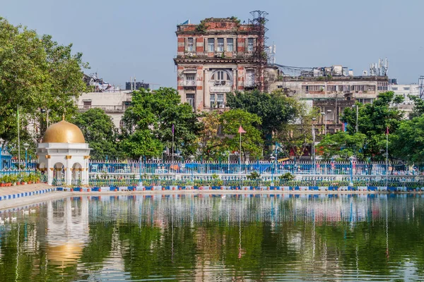 Pequeño Estanque Parque Maidan Calcuta India — Foto de Stock