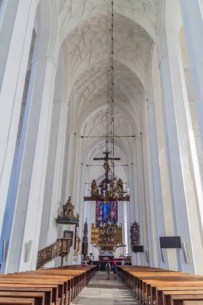 Gdansk Polen September 2016 Interieur Van Mary Kerk Gdansk — Stockfoto