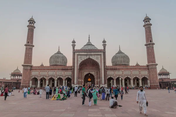 Delhi Índia Outubro 2016 Mesquita Jama Masjid Centro Delhi Índia — Fotografia de Stock