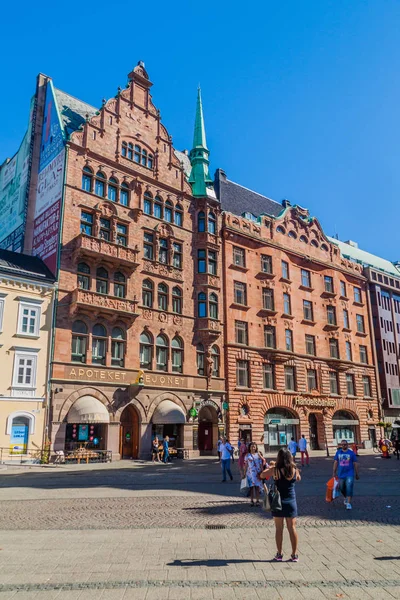 Malmo Sweden August 2016 Medieval Buildings Stortorget Square Malmo Sweden — Stock Photo, Image