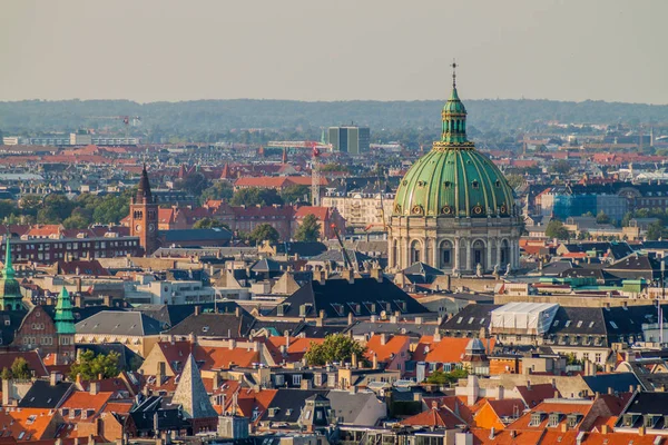 Bir kubbesi Frederik'ın kilise, Danimarka Kopenhag manzarası
