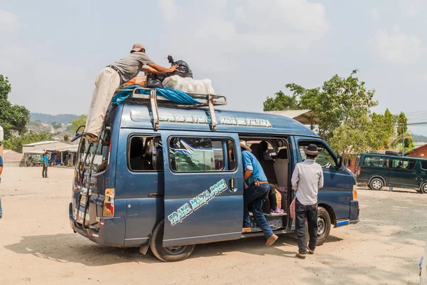 Gracias Honduras Aprile 2016 Minibus Terminal Degli Autobus Nella Città — Foto Stock