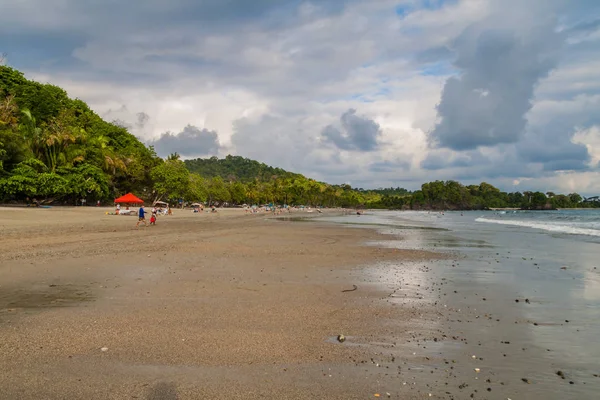 Manuel Antonio Costa Rica Mayo 2016 Personas Una Playa Pueblo — Foto de Stock