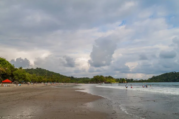 Manuel Antonio Costa Rica Maio 2016 Pessoas Uma Praia Vila — Fotografia de Stock