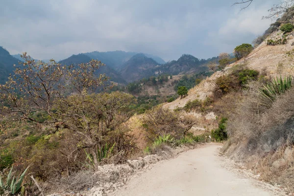 Kleine Ländliche Straße Der Nähe Von San Sebastian Honduras — Stockfoto