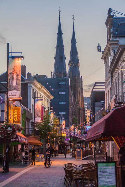 Eindhoven Nederland Augustus 2016 Pedestrian Street Het Centrum Van Eindhoven — Stockfoto