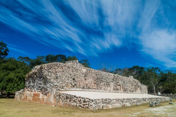 Ball Court Juego Pelota Ruins Ancient Mayan City Uxmal Mexico — Stock Photo, Image
