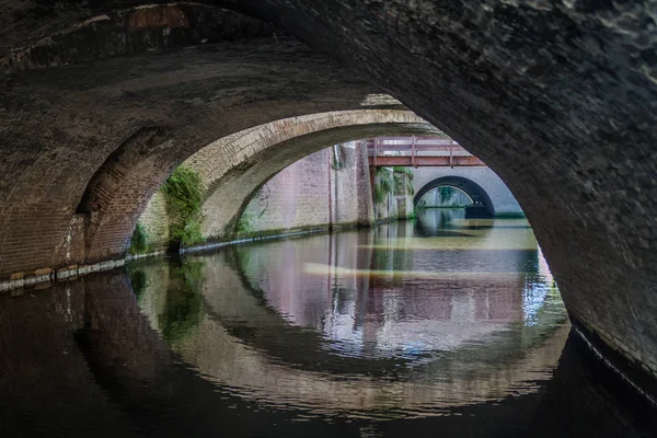 Pontes Sobre Canal Den Bosch Países Baixos — Fotografia de Stock