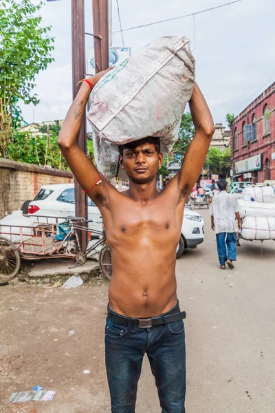 Kolkata India Ottobre 2016 Portiere Del Mercato Locale Nel Centro — Foto Stock