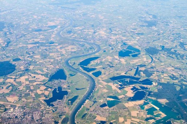 Luchtfoto Van Stad Xanten Linksonder Rijn Duitsland — Stockfoto
