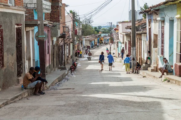 Trinidad Cuba Feb 2016 Uitzicht Een Straat Het Centrum Van — Stockfoto