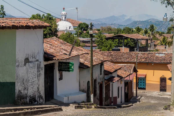 Suchitoto Salvador April 2016 Cobbled Street Suchitoto Salvador — Stock Photo, Image