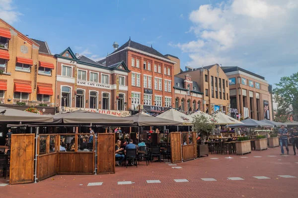 Eindhoven Países Baixos Agosto 2016 Restaurantes Livre Centro Eindhoven Holanda — Fotografia de Stock