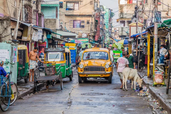 Kalkuta Indie Października 2015 Widok Ulicy Życie Kolkata Kalkuta Indie — Zdjęcie stockowe