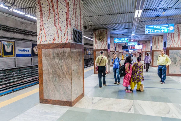 印度加尔各答 2016年10月31日 印度加尔各答地铁站的看法 — 图库照片