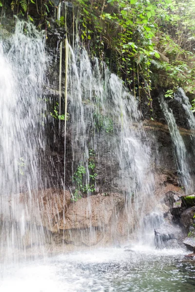 Jeden Chorros Calera Nastavte Vodopádů Poblíž Vesnice Juayua Salvador — Stock fotografie