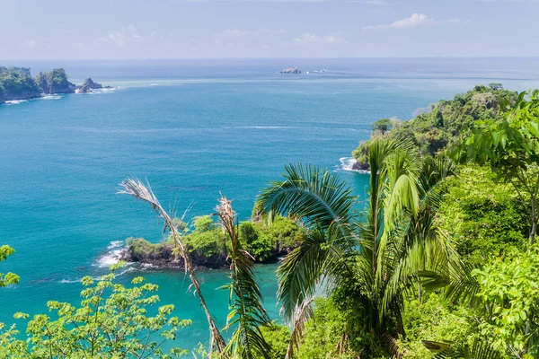 Costa Dell Oceano Nel Parco Nazionale Manuel Antonio Costa Rica — Foto Stock