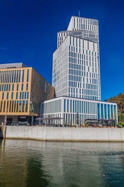 Malmö, İsveç - 27 Ağustos 2016: Çağdaş mimarinin Malmo, İsveç.