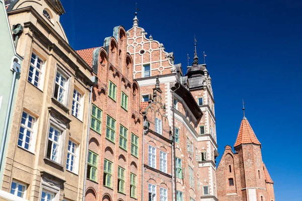 Gdansk Polonya Eski Evleri — Stok fotoğraf