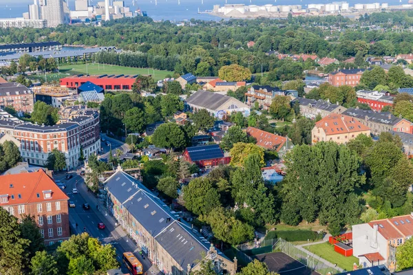 Vista Aérea Freetown Christiania Copenhague Dinamarca — Foto de Stock