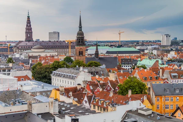 Skyline Von Kopenhagen Markierung Hintergrund — Stockfoto