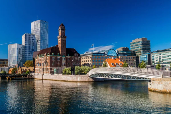 Paisaje Urbano Las Calles Malmo Suecia — Foto de Stock