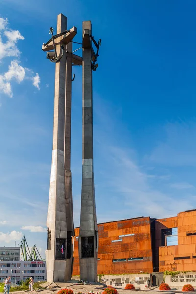 Gdansk Polonia Septiembre 2016 Monumento Los Trabajadores Caídos Del Astillero — Foto de Stock