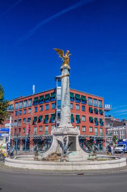 DEN BOSCH, NETHERLANDS - AUGUST 30, 2016: Dragon fountain in Den Bosch, Netherlands