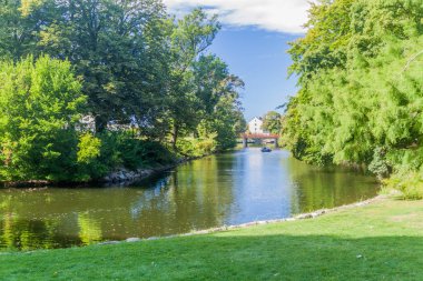 Su kanalı Kungsparken Park Malmo, İsveç