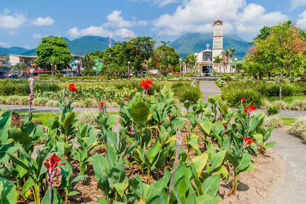 Fortuna Costa Rica Mai 2016 Parque Central Square Fortuna Village — Stockfoto