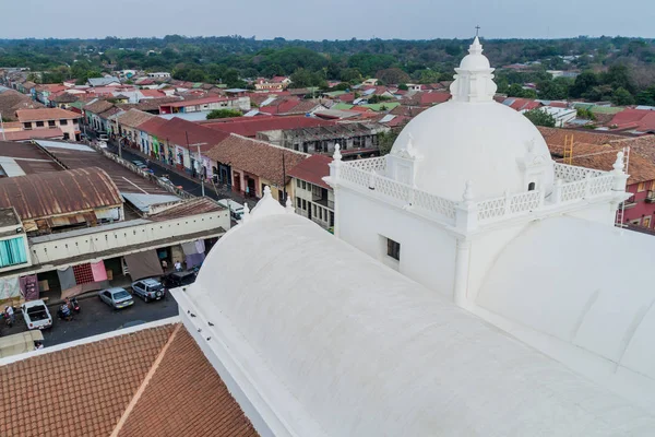 Leon Nicaragua Abril 2016 Telhado Caiado Uma Catedral Leon Nicarágua — Fotografia de Stock