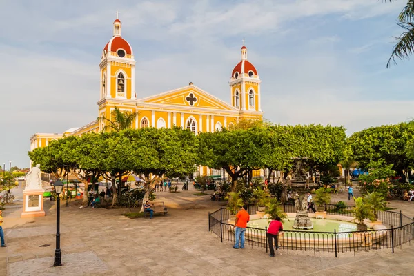 Granada Nicaragua Avril 2016 Cathédrale Parque Central Grenade Nicaragua — Photo