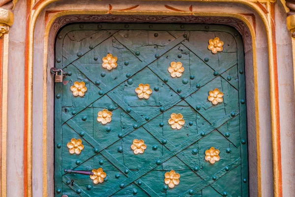 Old Door Collegium Maius Great College Courtyard Jagellonian University Krakow — Stock Photo, Image