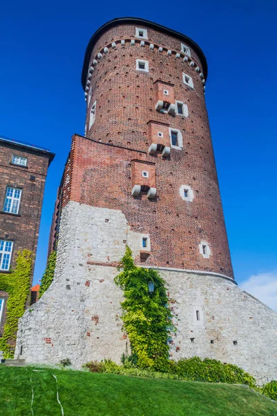 Torre Sandomierz Castello Wawel Cracovia Polonia — Foto Stock