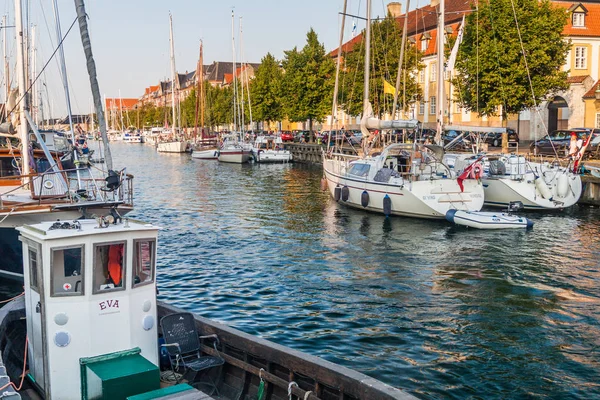 Copenhagen Dinamarca Agosto 2016 Barcos Canal Copenhague Dinamarca — Foto de Stock