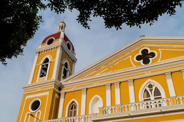 Exterior Bela Catedral Granada Nicarágua — Fotografia de Stock