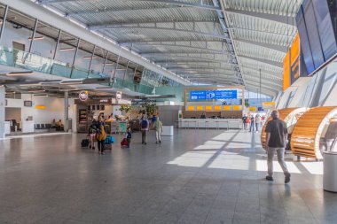 Eindhoven, Hollanda - 31 Ağustos 2016: İç Havaalanı Eindhoven, Hollanda.