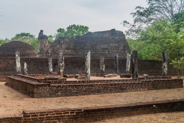 Potgul Vihara antik kentin Polonnaruwa, Sri Lanka