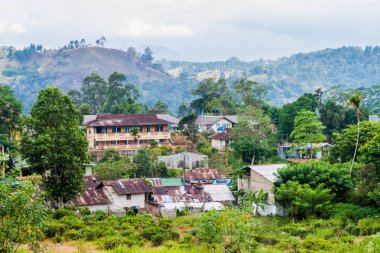 Ella, Sri Lanka - Temmuz 14,2016: Ella Köyü, Sri Lanka bölümünün görünümünü