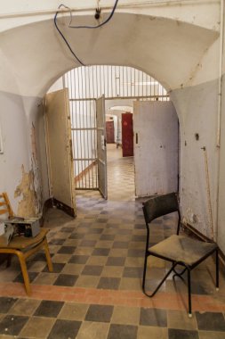 Tallinn, Estonya - 23 Ağustos 2016: İç Patarei (eski deniz kale ve cezaevi) Tallinn, Estonya.