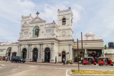 Colombo, Sri Lanka - 26 Temmuz 2016: görünüm St Anthony's kilise Colombo, Sri Lanka