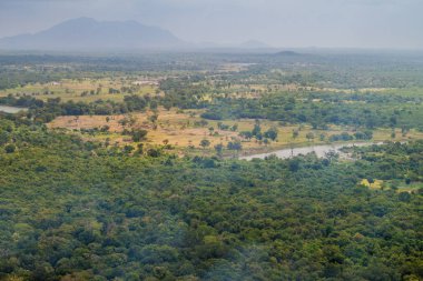 Sigiriya, Sri Lanka yakınındaki manzara.